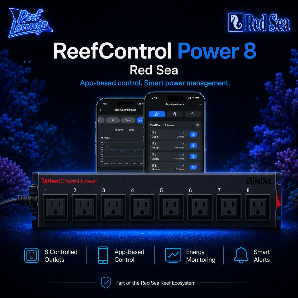 ReefControl Power 8 - Red Sea Reef Lounge Coral