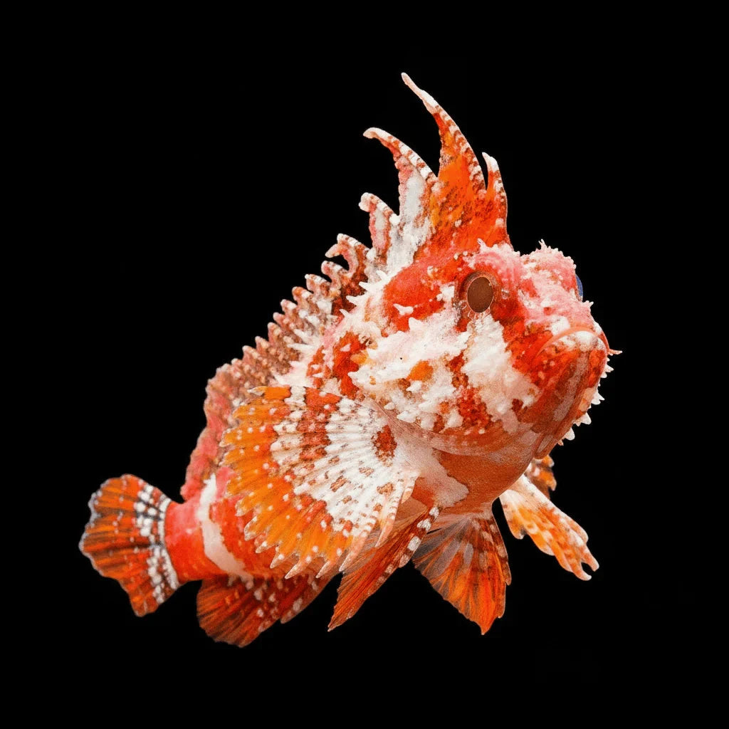 Pygmy Red Rooster Waspfish Scorpionfish Fish Reef Lounge Coral 